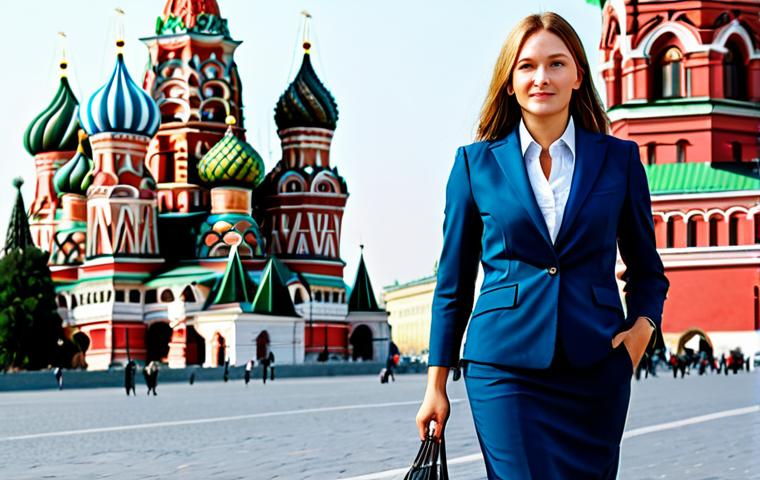 **

"A professional businesswoman in Moscow, Russia, wearing a stylish, fully clothed business suit and standing in front of St. Basil's Cathedral. The scene is bright and sunny, showcasing the vibrant colors of the architecture. Safe for work, appropriate content, perfect anatomy, natural proportions, professional photography, high quality, modest clothing."

**
