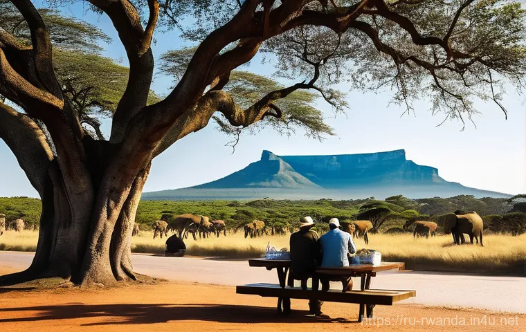 르완다와 남아프리카공화국 비교 - **Rwanda: Green Urban Oasis and Tech Hub**
    A vibrant, wide-angle shot of a meticulously clean an...