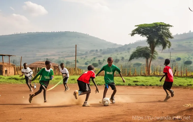 르완다의 주요 축구팀 - **Title:** Rayon Sports: The People's Pride Celebration
**Prompt:** A medium close-up of a joyou... 르완다의 주요 축구팀 - **Title:** Rayon Sports: The People's Pride Celebration
**Prompt:** A medium close-up of a joyou...