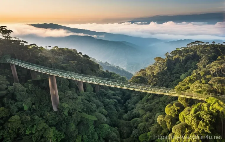 르완다의 주요 관광 프로그램 - **Prompt 1: Majestic Silverback Gorilla Family in Misty Rainforest**
    "A stunning, realistic phot...